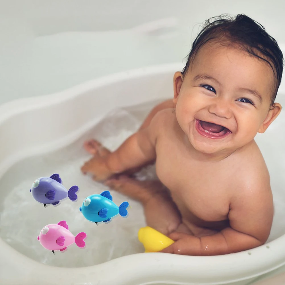 

Swimming Water Toys Random Cute Fish Funny Wind-Up Clockwork Bath Toys Baby Bathtub Sprayer Shower Educational Toys
