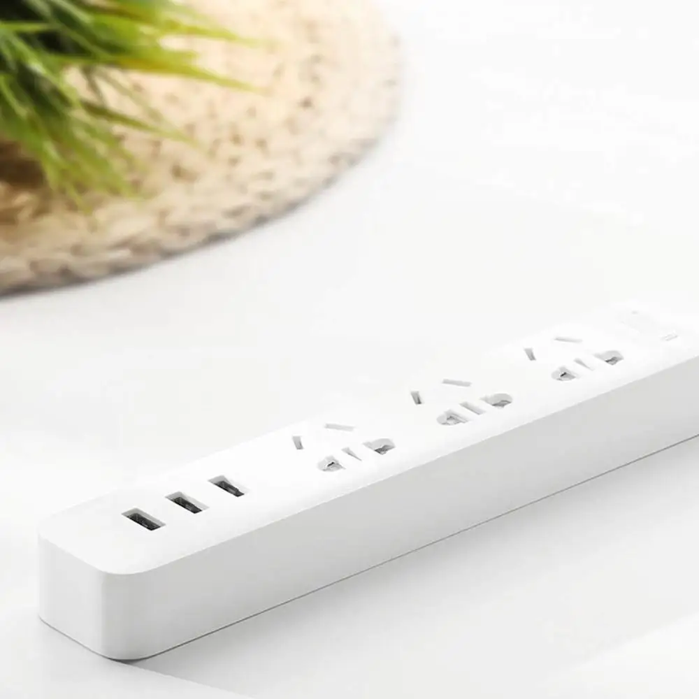 Xiaomi power Strip Быстрая зарядка портативный с 3 умными usb-штекерами и 3 стандартные разъемы Поддержка 2A быстрой зарядки plug board