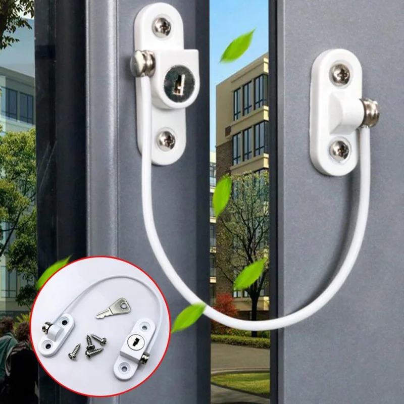 

Door Window Security Lock Children Protection Window Restrictor Child Safety Window Stopper Anti-theft Locks Limiter