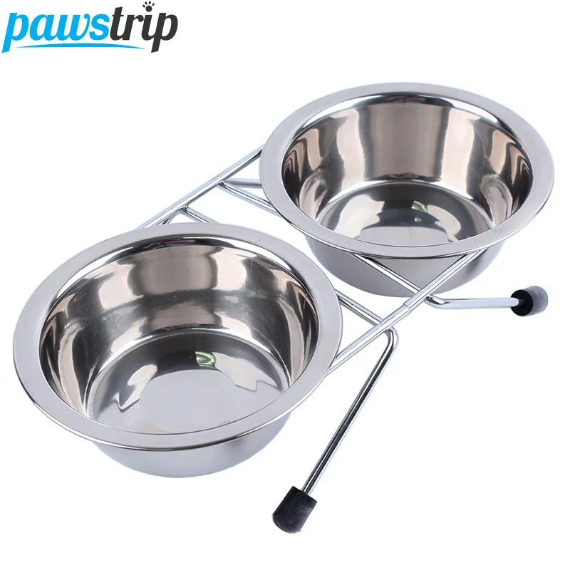 

4 Size Stainless Steel Dog Bowl Feeder Hanging Pet Puppy Water Food Bowl