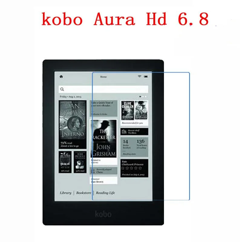

Clear Screen Protector Film Anti-Fingerprint Soft Protective Film For Kobo Aura HD LCD 6.8 inch Tablet