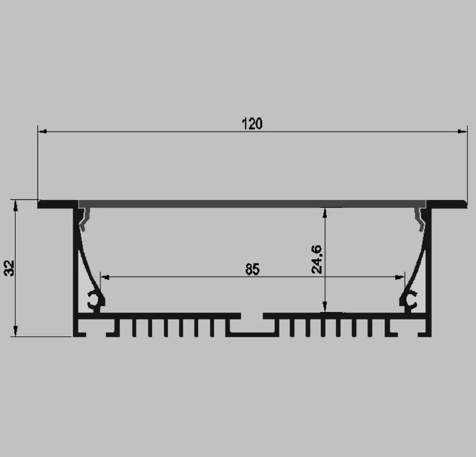 Дизайн светодиодный профиль встраиваемый линейный светильник алюминиевый экструзионный канал для украшения подвесных потолков