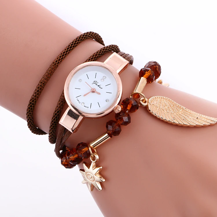 

Top Wholesale Fashion Woman Dress Watches Women Leather Eagle Wings Vintage Watch Hot Sale Lady Casual Quartz Wristwatch