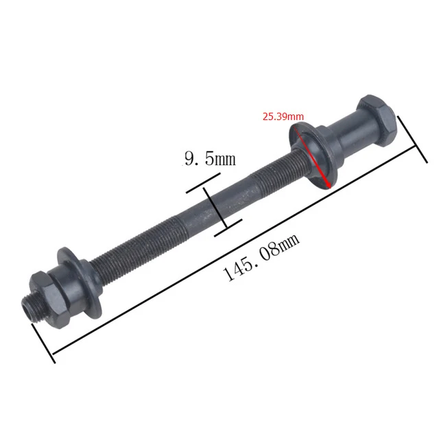 Велосипедная ступица MTB вал полый вал велосипедов сплошной вал спереди или сзади ступицы оси горного велосипеда рычаг вала 108,32/145,08/150/180 мм - Цвет: 145 08mm Shaft
