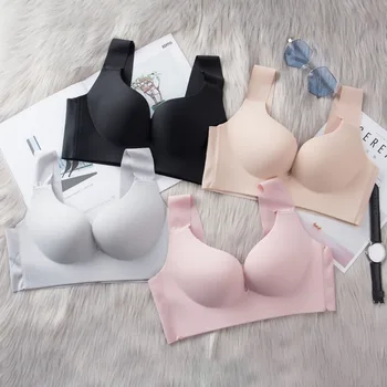 

DERUILADY Sexy Comfortable Soft Bras for Women Push Up Lingerie Seamless Bra Wirefree Brassiere Female Underwear Intimates