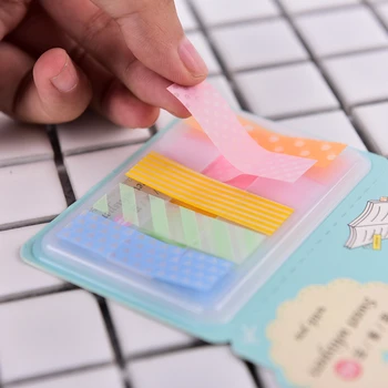 

Cute 100 Page Sticky Notes Kawaii Candy Colored Stick Markers Book Page Index Flag Sticky Notes Office School Supplies 1Pcs