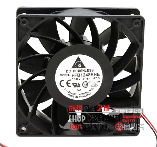 Delta Electronics FFB1248EHE F00 DC 48V 0.75A 120x120x38mm Server Cooling Fan