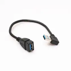 USB 3,0 женщин и мужчин Тип под прямым углом 90 градусов адаптер Extension Cable hot