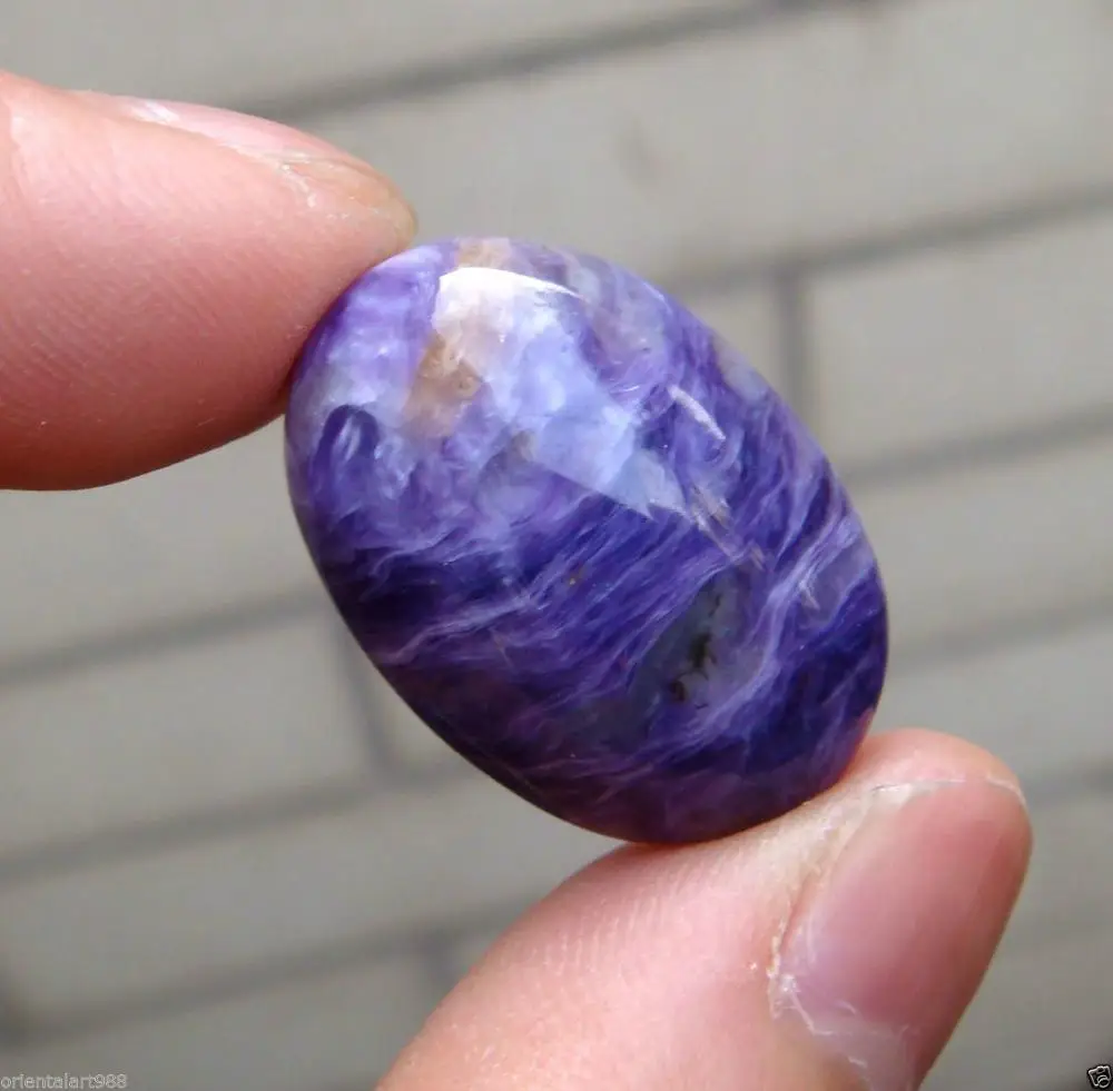 

100% Untreated Rose Lavender Charoite Cab Cabochon for Ring 31CTGrade A