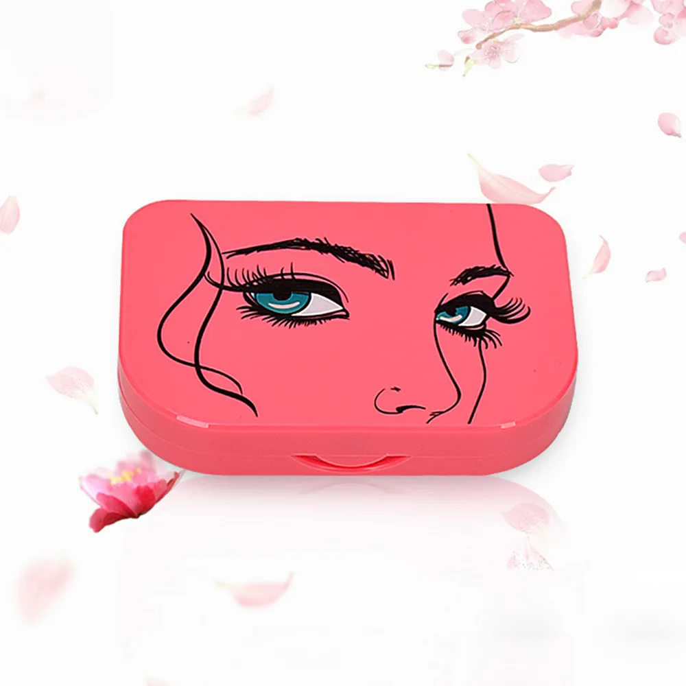 

Hot Selling Acrylic Cute Bow False Eyelash Storage Box Makeup Cosmetic Mirror Case Organizer High Quality Cosmetic Container