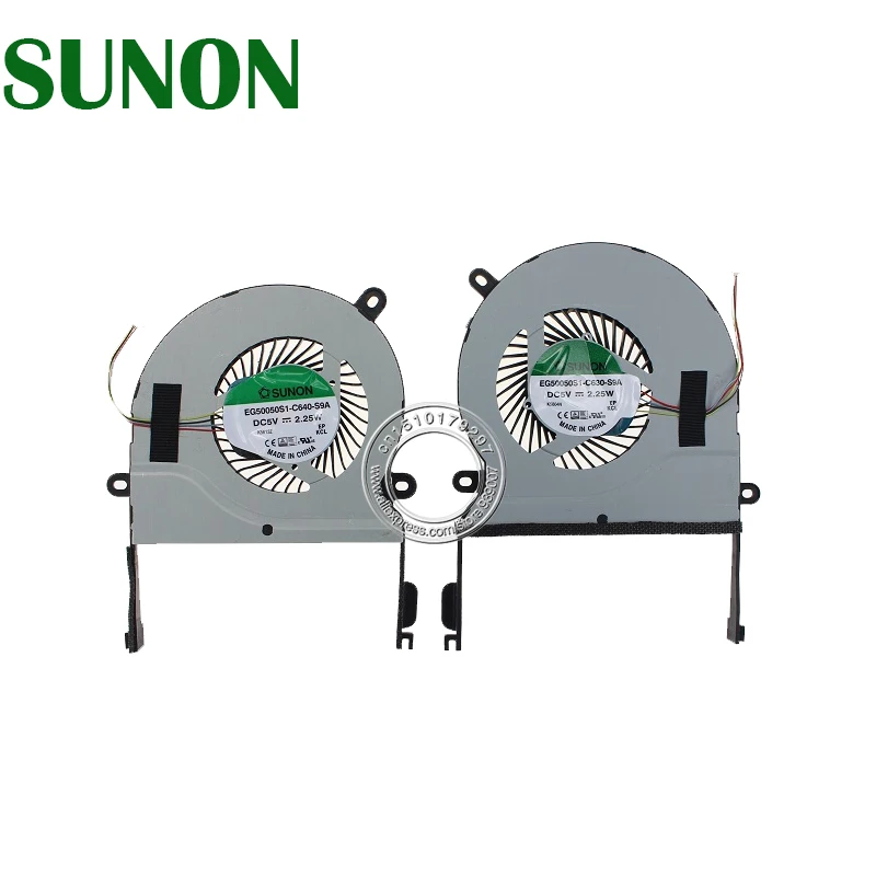 Kopen Nieuwe koelventilator voor asus ux501j ux501 ux501jw ux501vw cpu fan l + r eg50050s1 c630 s9a eg50050s1 c640 s9a