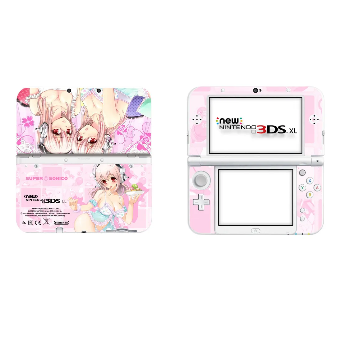Аниме милая девушка токисаки Куруми виниловая наклейка Кожа Наклейка для нового 3DS XL LL Скины Наклейка s для новых 3DSLL виниловые наклейки на кожу