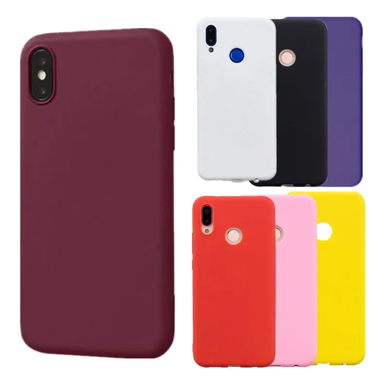 

Carcasas for iphone 6 Case iphone case For iPhone 6 6s 7 8 Plus Matte TPU coque case For iPhone 7 plus X Xr Xs Max Cover Conque
