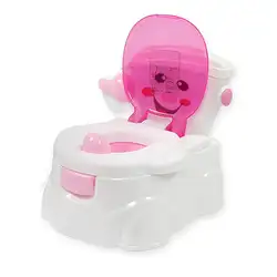 Забавный Туалет для мальчиков и девочек, для детей ясельного возраста, розовый, синий горшок, сиденье