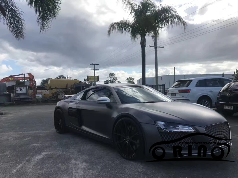 Dark Grey Metallic Satin Vinyl Film-4