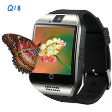 Smart Watch Q18 Bluetooth Watch With Camera Facebookes Twitter Smartwatch Support Sim TF Card For Apple ios Android Phone