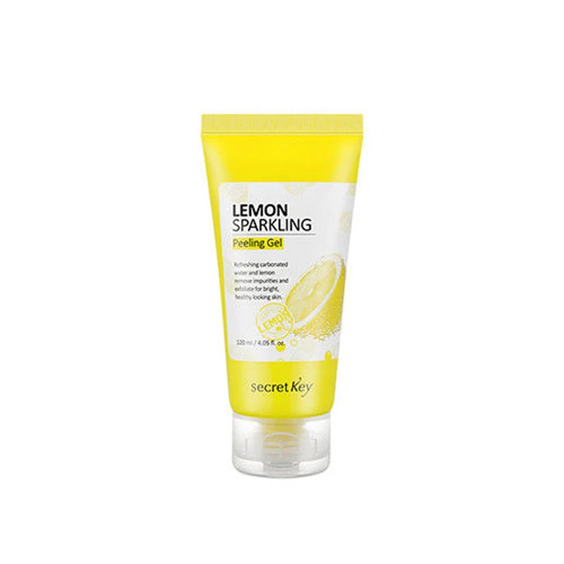 SECRET KEY Lemon Sparkling Peeling Gel 120ml Facial Cleanser Natural Facial Exfoliator Exfoliating Whitening Brightening Cream