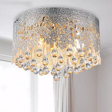 

Hot! Free Shipping LED Crystal Ceiling Light AC90-260V Diameter 40cm E14*3 Light Source Bed Room/Dining Room Ceiling Lamp