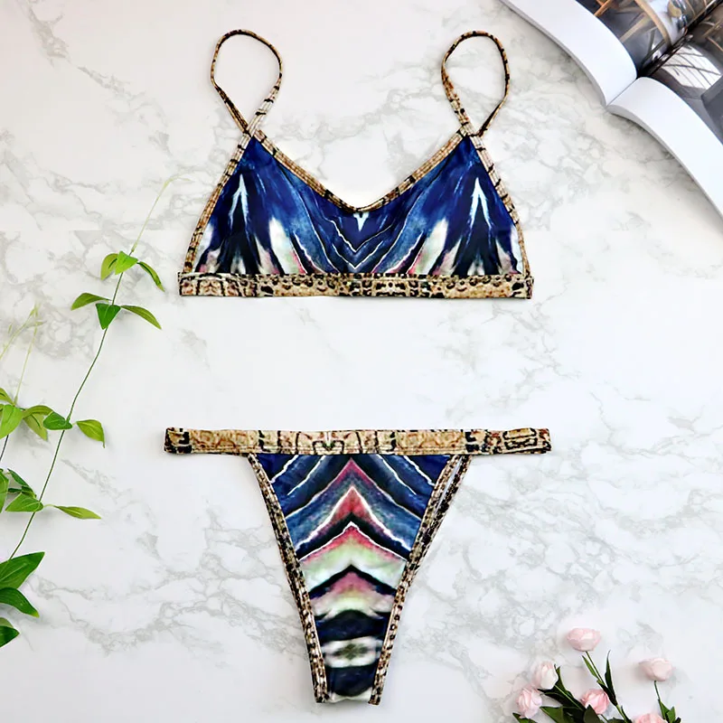 2017 Women Colorful Striped Print Bandeau Thong Brazilian Bikinis Set Swimsuit Beach Wear Swimwear Bathing Suit 2254 2017 Women Colorful Striped Print Bandeau Thong Brazilian Bikinis Set Swimsuit Beach Wear Swimwear Bathing Suit 2254