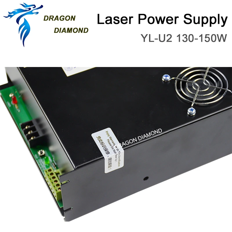 DRAGON DIAMOND YL U2 150W лазерный блок питания Yongli для CO2 лазерной трубки 130 Вт 150 Вт|Запчасти