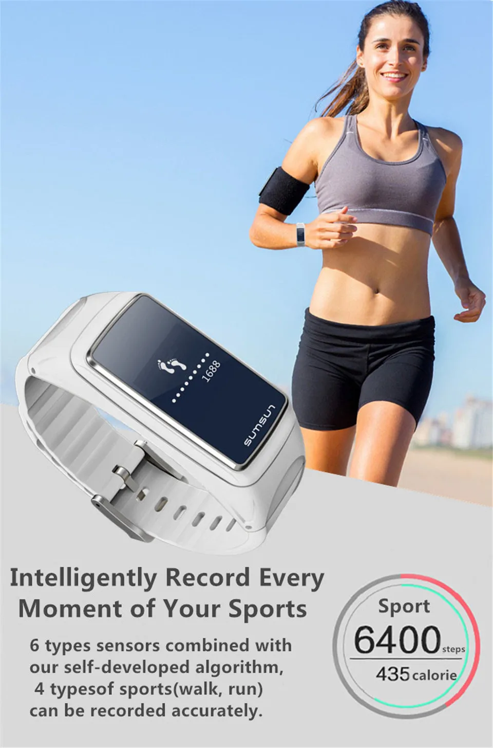 B7 Bluetooth Smart Band Talkband монитор сердечного ритма Sport здоровья Smartband часы браслет с плеера браслет pk