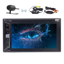 Wireless Camera+EinCar Bluetooth Car Stereo Audio 2 DIN In Dash FM AM Radio Receiver MP3 Radio DVD CD Player Remote Subwoofer