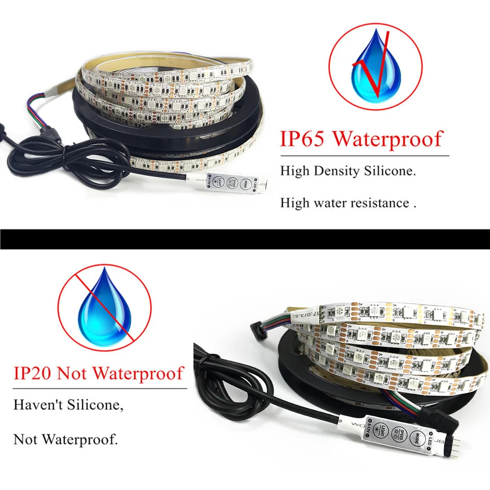 IP65 and IP20 white pcb strip