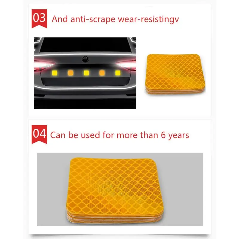 2 шт., светоотражающие предупреждающие полосы, лента для автомобильного бампера, светоотражающие полосы, безопасные светоотражающие наклейки, наклейки для автомобиля, Стайлинг M77