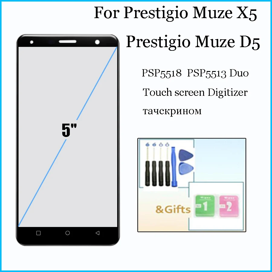 Online Neue 5,0 inch Touch Screen für Prestigio Muze X5 Muze D5 LTE PSP5518DUO PSP5518 PSP5513 Duo glas touch screen panel