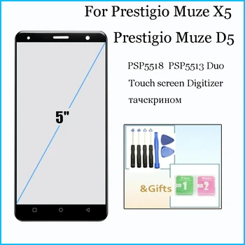 

New 5.0inch Touch Screen for Prestigio Muze X5 Muze D5 LTE PSP5518DUO PSP5518 PSP5513 Duo glass touch screen panel