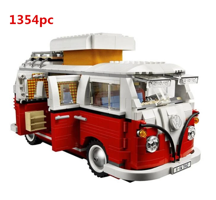 

Technic Series 10220 1354pcs technology series Volkswagen T1 camper car modeling building blocks toys