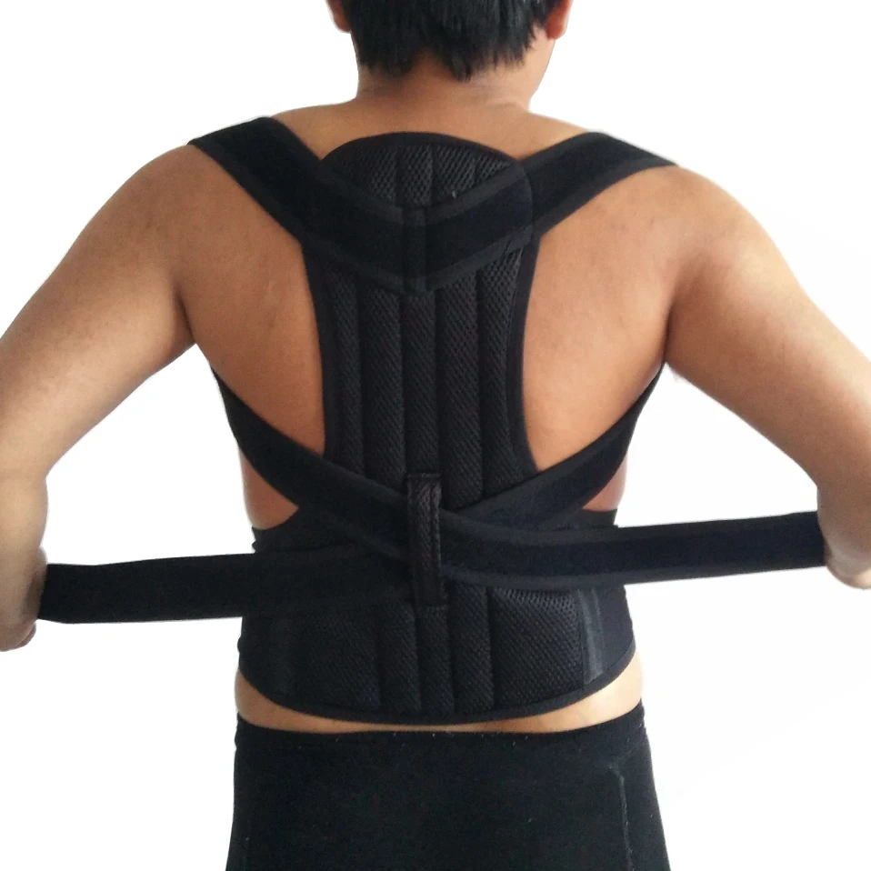 2018 Breathable Steel Plate Spine Lumbar Support Belt for Men Corset