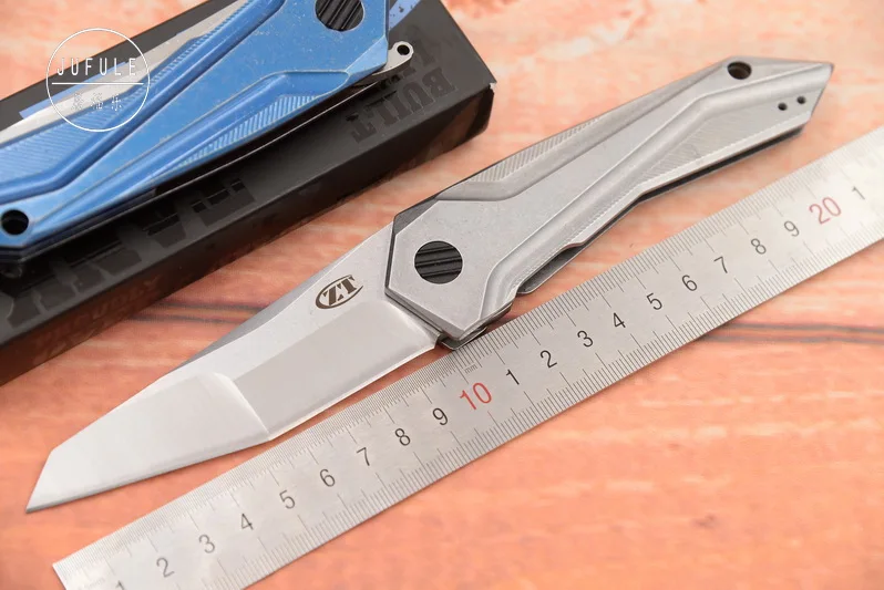 

JUFULE Made 0055 Folding Blade S35VN Blade Steel Handle Ball Bearing flipper Outdoor Camping Hunting Tool dinner kitchen knife