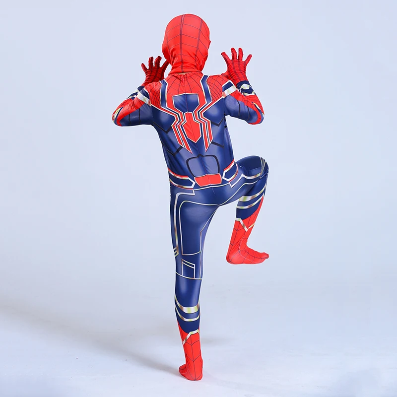 Koop Latex Spider Man Kostuum voor Kinderen Halloween Superheld Partij Cosplay Carnaval Superman Uniform Volwassen Spider Superman Fancy Dress
