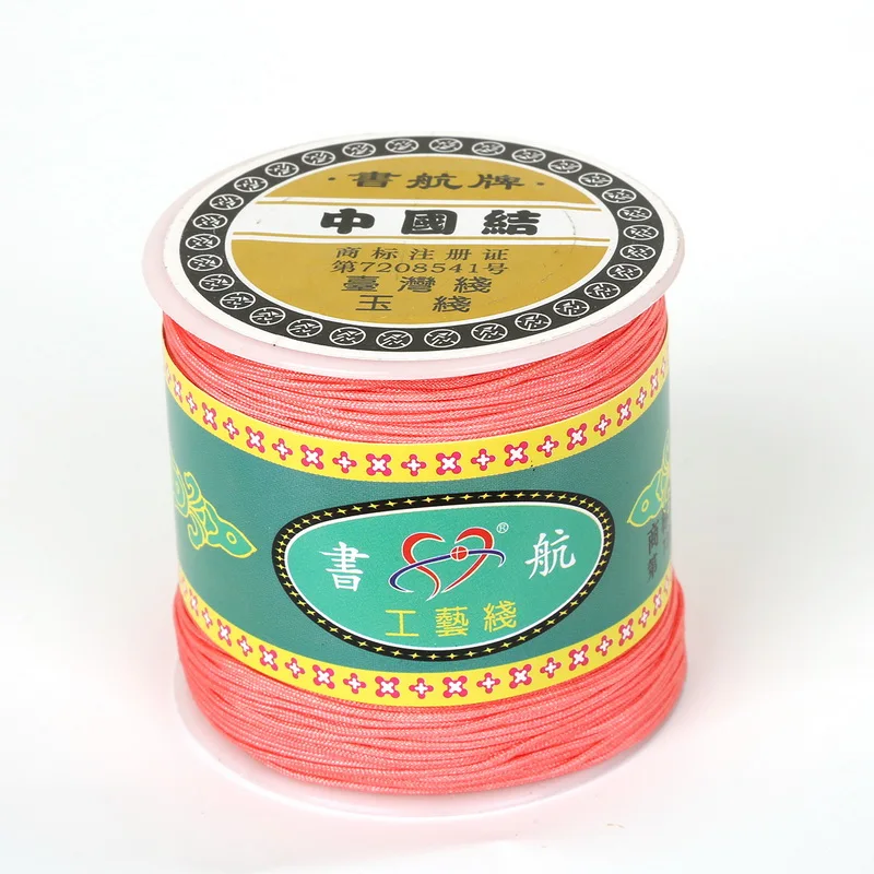 100 ярдов смешанный цвет полиэстер сатин 0,8 мм китайский узел шнур шелковистый макраме шнур для DIY инструмент для рукоделия ручная строчка нить