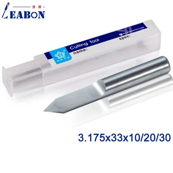 

LEABON 10 Pcs/lot 3.175*33*10/20/30 Flute Sharp Column Knife /CNC Router Bit / Drill Bit / End mills Tool /Carving tool