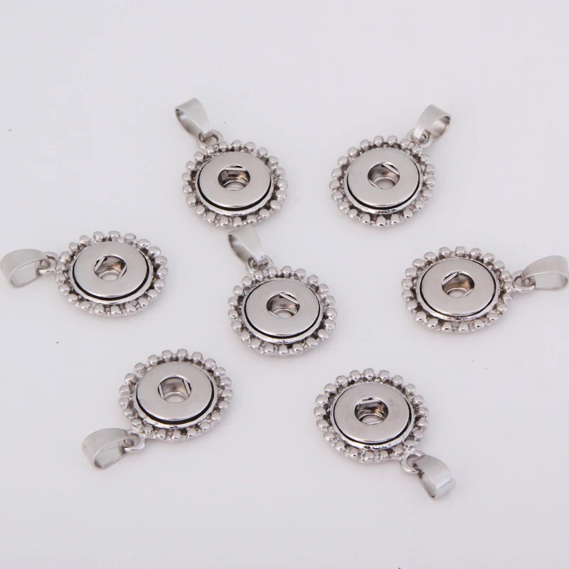 Fashion DIY Metal 12mm Snap Buttons Charms Pendant For Interchangeable