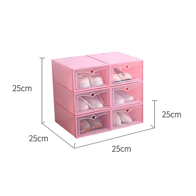 33*24*13 см многоцветный пластик прозрачный флип Ящик Тип Коробка для хранения обуви гостиная Sundry чехол товары для дома