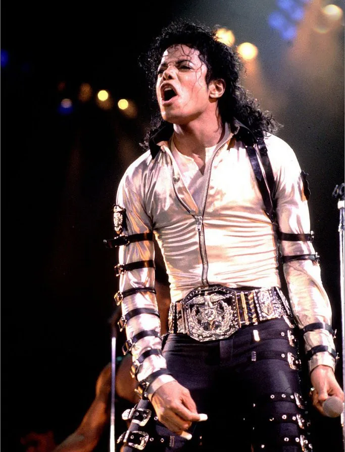 MJ Michael Jackson Classic BAD vocal concert Show Silver Alloy Punk Military US Army Eagle Large Belt Waistband Japan In 1980s