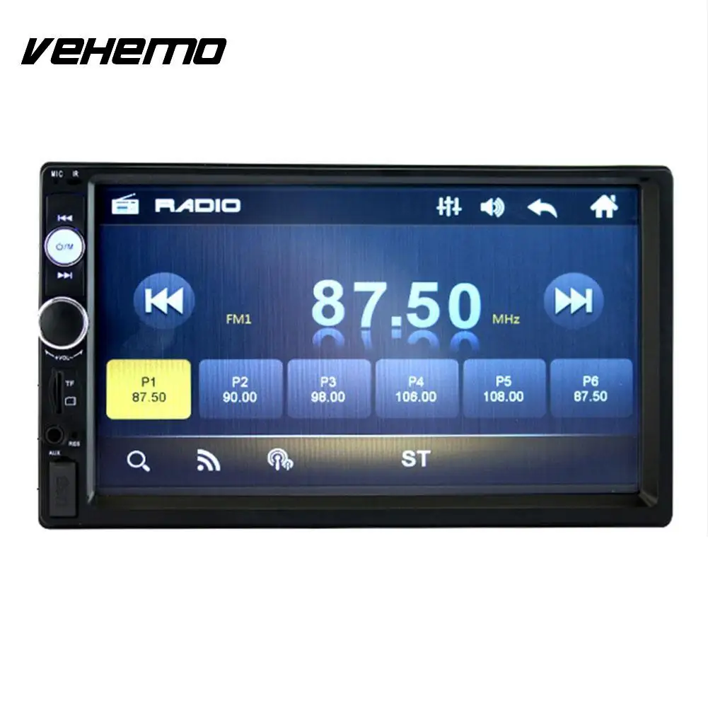 

Vehemo 7" Double DIN For Car MP5 Bluetooth Touch Screen Rearview Camera 70101B