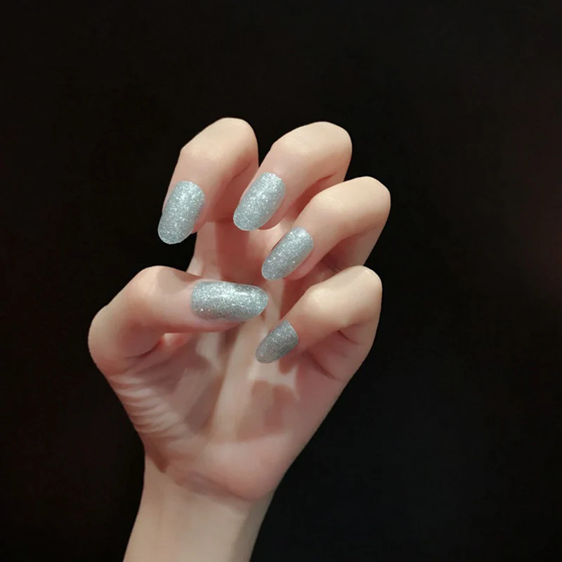 

12 Tips Lady Girls Nail Stickers DECALS Glitter Color Adhesive Nails Art Wraps DIY 3D Nail Art Sticker Wrap Decorations Tools