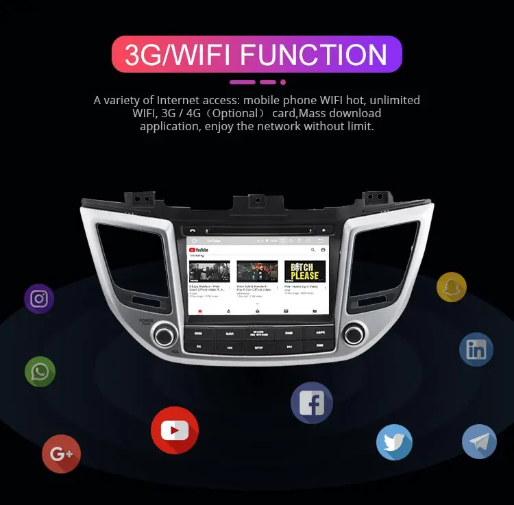 Flash Deal Besina Android 9.0 Car DVD Player For Hyundai Tucson/IX35 2016 2017 Multimedia GPS Navigation Stereo 2Din Car Radio WIFI audio 5
