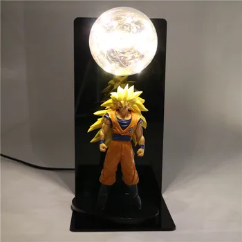 

DIY Anime Model Table Lamp Dragon Ball Z Super Saiyan Lamp Baby Doll LED for Children Night Light Action Figures Kid Toys Lights