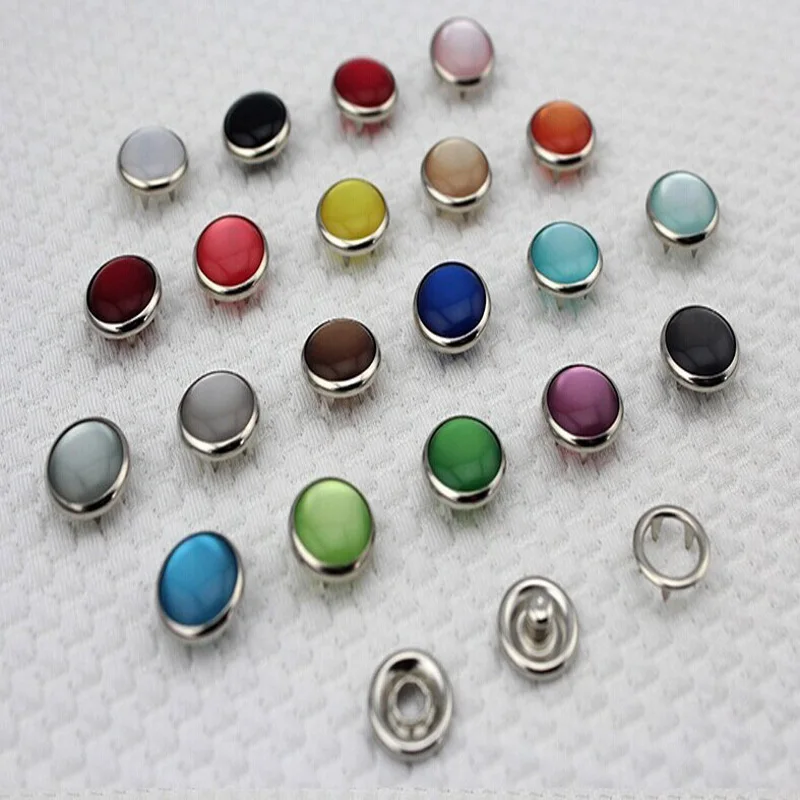 Colors Pearl brass prong snap button press stud snap popper child