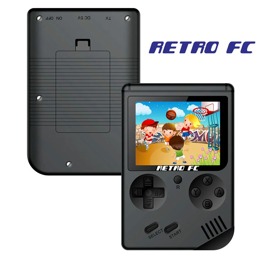 Black Retro FC 168 in 1 Video Game Console Games VS BittBoy Pocketgo Consola Retro Game Mini Handheld Players 8 Bit Classic Gamepad - Цвет: Black