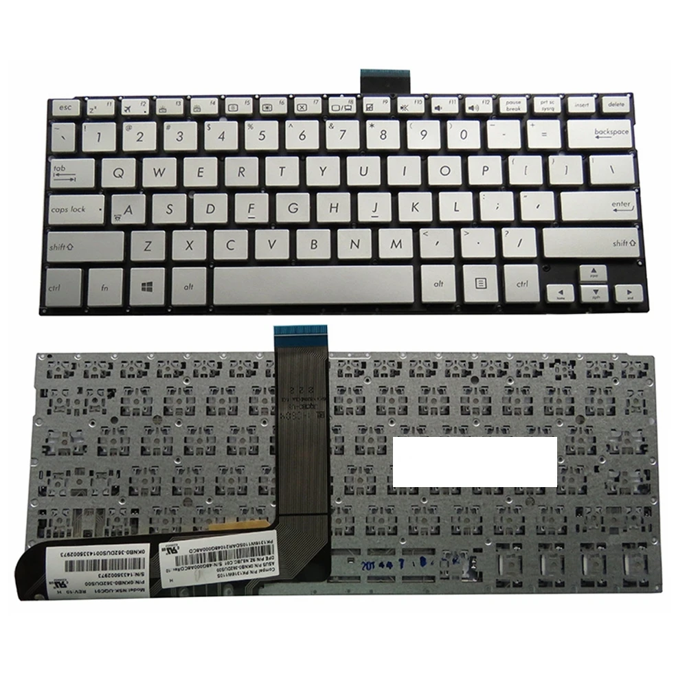 Новая Серебристая Клавиатура для ноутбука ASUS TP300 TP300L TP300LD Q302 Q302LA Q304 TP300LA TP300LG TP300UA