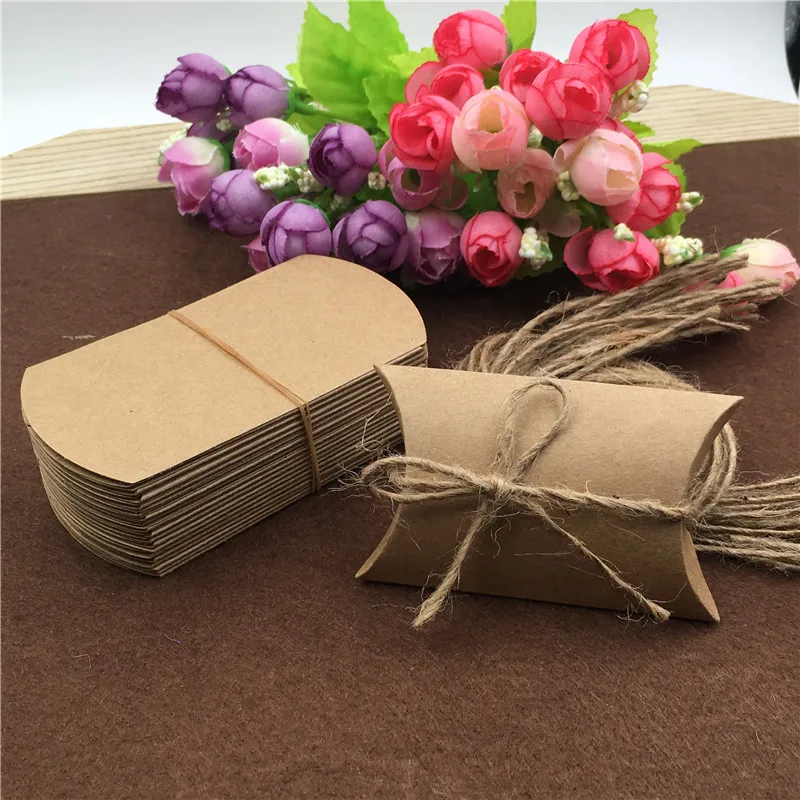Креативная 100 шт Чистая подушка в форме ювелирных изделий, Подарочная коробка для конфет для лепестков/вишен/сережек/рукоделия