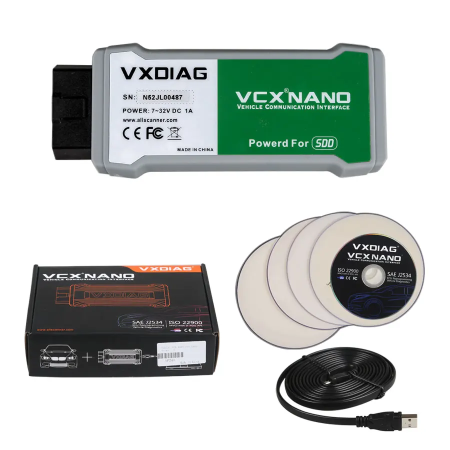 VXDIAG VCX NANO для Land Rover и Jaguar программное обеспечение V141 VXDIAG VCX NANO поддержка дизельных и бензиновых автомобилей