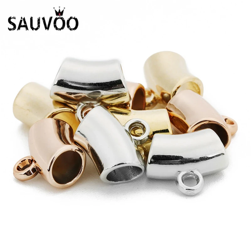 Бусины SAUVOO 50 шт./лот бусины CCB с большим отверстием 6 мм золотистые розовые