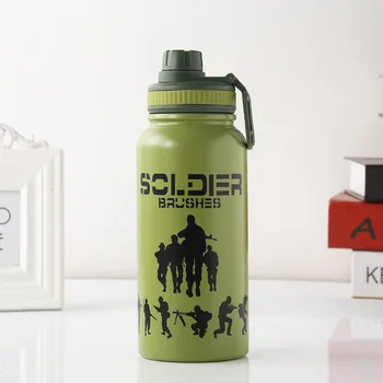 

Green Insulation kettle Outdoor Jedi Health Kettle Climbing Insulation/ Cold Storage Large Capacity Kettle outdoor Hand cup